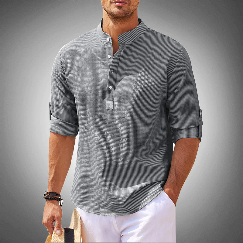 Meadowsworth™ | Refined Classic Men's Dress Shirt – Elegant Canadian Style