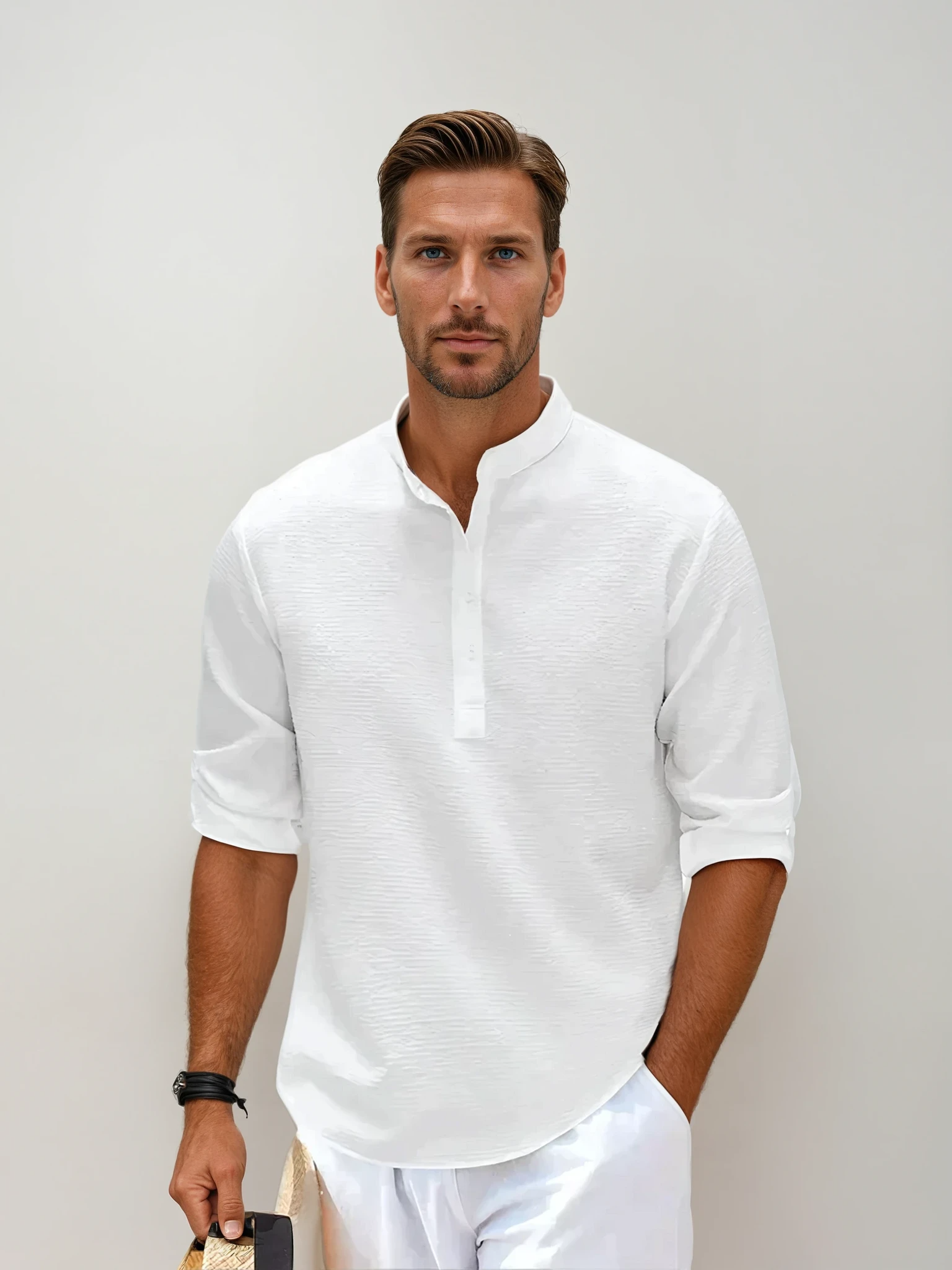 Meadowsworth™ | Refined Classic Men's Dress Shirt – Elegant Canadian Style