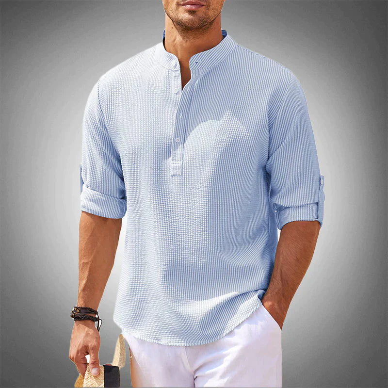 Meadowsworth™ | Refined Classic Men's Dress Shirt – Elegant Canadian Style